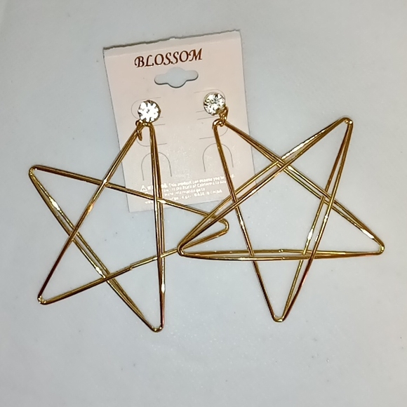 Unknown Jewelry - Gold Star Earrings